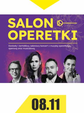 Zdjęcie artystów operetkowych, data i tytuł: "Wielka sława to żart".